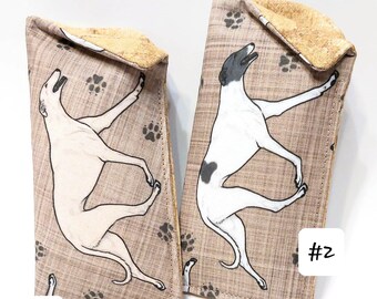 Greyhound Sighthound Galgo lover's Eyeglass Sunglass soft case