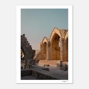 Ruinas históricas de Rodas - Póster de papel mate premium