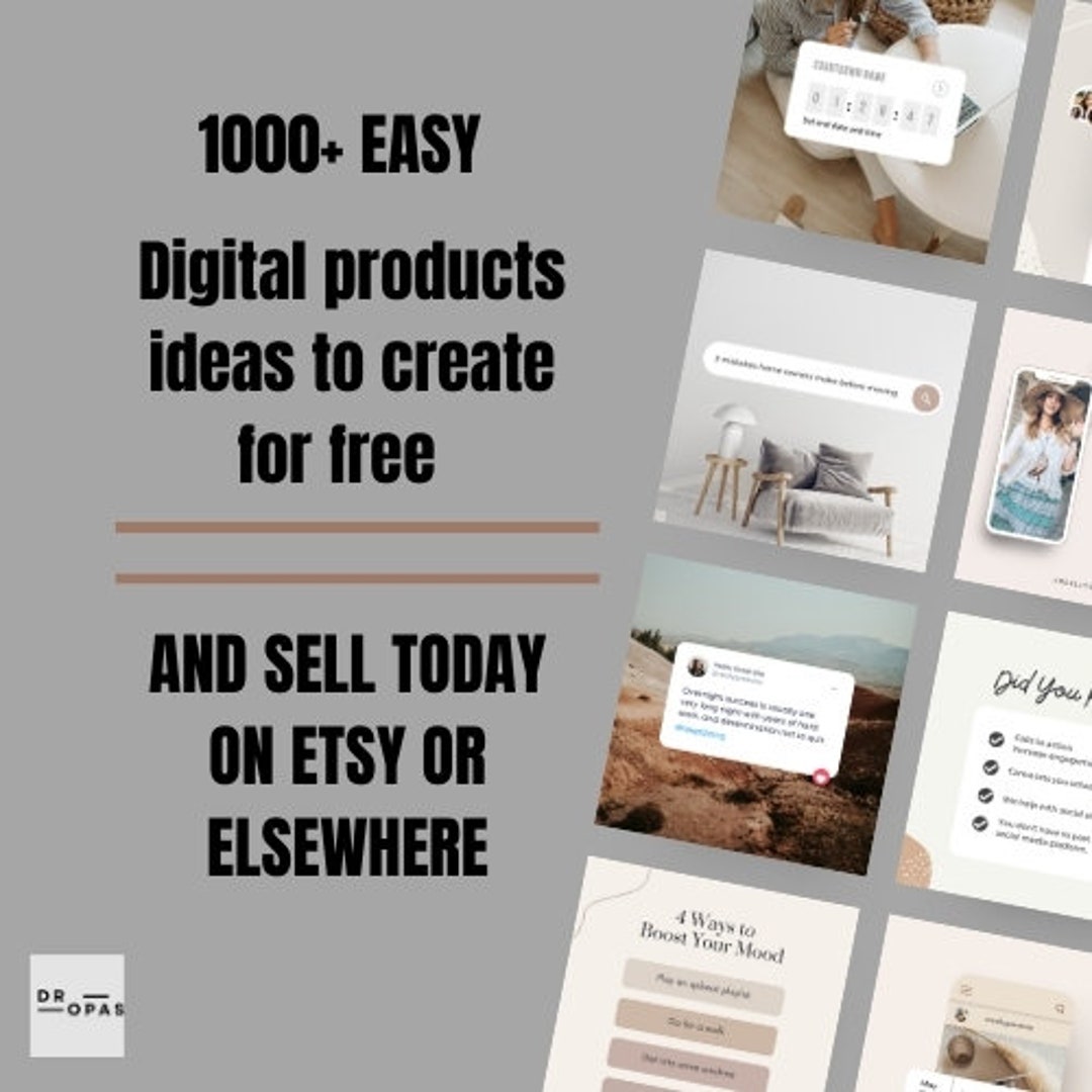 1000 Digital Products Ideas to Create and Sell Today for Passive Income ...