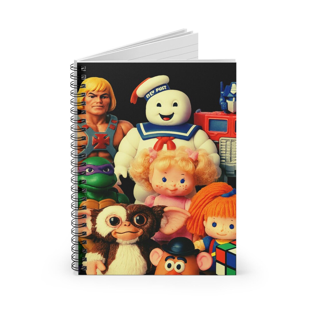 Retro Toy-themed Spiral Notebook: 80s Stationery, Sketchbook Journal - Etsy