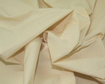 Extra Heavy Duty Calico Fabric 100% Cotton Calico Raw Cotton Fabric 150cm wide unbleached