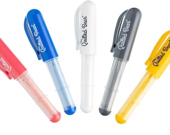 Chalk Fabric Markers for Sewing Pen Style Fabric Markers for Sewing, Quilting, Dressmaking & Crafts with Chalk Wheel Tip 4 colours
