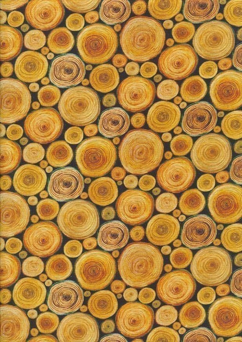 Stumping Textiles 100% Cotton Fabric Tree Stumps - Landscape & Elements Quilting ...