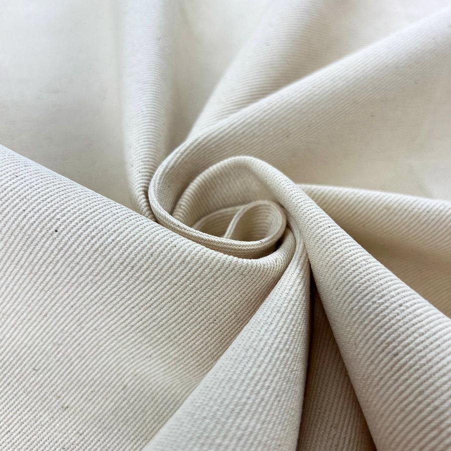 Heavy Gaberdine Calico Fabric 100% Cotton Calico Raw Cotton Fabric 160cm wide unbleached