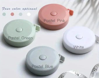1.5 M Automatic Retractable Tape Measure Sewing Tailor Dressmaking Measure Handy sewing Tape Patel colours Macaroon Tape Measure