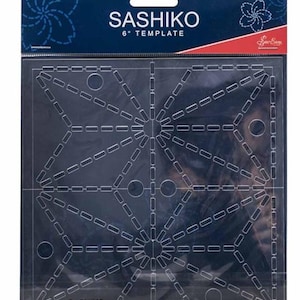 Sashiko Hemp Leaf Aasnoha Template Sew Easy Stencil 1 x6&#39;&#39; Patchwork Patterns and Embroidery