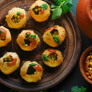 Mumbai Street Pani Puri Mix Bundle with Recipe Easy to Make Golgappa Puchka Sweet and Spicy Water Indian Street Food