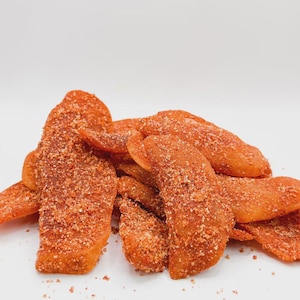 Bio Chili Mango Scheiben würzig mit Cayennepfeffer & Paprika süß-sauer Snack exotischer Mexiko-Stil für Veganer geeignet
