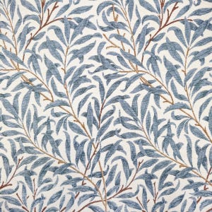 Willow Bough Azure Blue William Morris Floral Tapestry Fabric Curtain Upholstery Cushion Throws Furniture Heavyweight 140cm wide