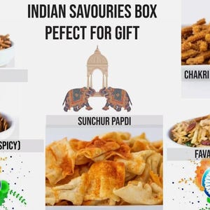500g Selections Indian Famous Savouries Snacks Box - Perfect For Gifts Loved By Everyone