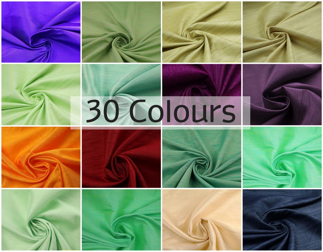 DARK NAVY BLUE Plain Dyed Faux Dupion Raw Silk Polyester Dress Fabric Material 7930
