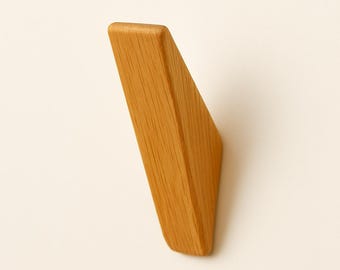 Wandhaken Eiche dreieckig | Garderobenhaken Holz | Kleiderhaken Wand | Handtuchhalter Holz | minimalistisch modern | Holz Haken Design