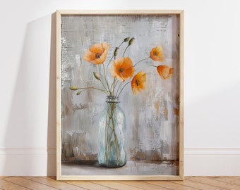 Pastel Wildflower Nursery Print: Boho Floral Wall Art