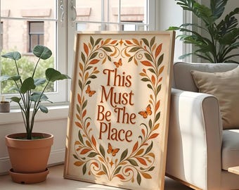 Impressão "This Must Be The Place", Arte de Parede Botânica Vintage