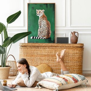 Gepardkonsttryck: Leopardposter, Lägenhetsdekor bild 3