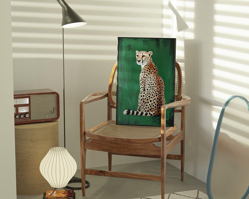 Gepardkonsttryck: Leopardposter, Lägenhetsdekor bild 7
