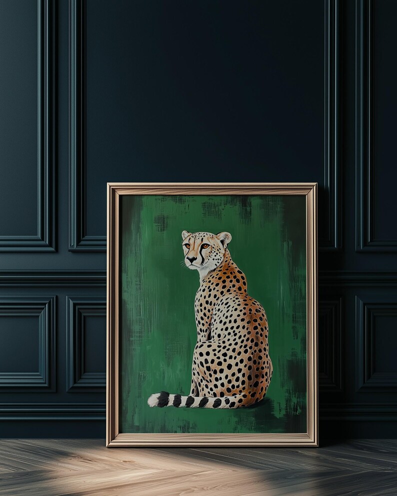 Gepardkonsttryck: Leopardposter, Lägenhetsdekor bild 2
