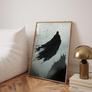 Dementor Halloween-tryck: Vintage häxig väggkonst bild 7
