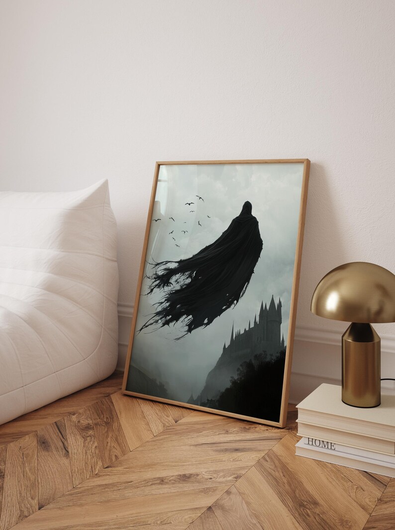 Dementor Halloween-tryck: Vintage häxig väggkonst bild 7