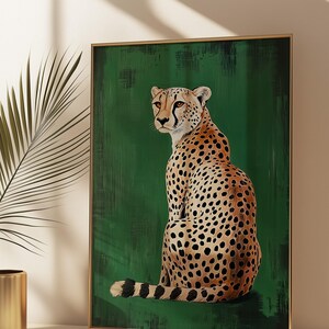 Gepardkonsttryck: Leopardposter, Lägenhetsdekor bild 4
