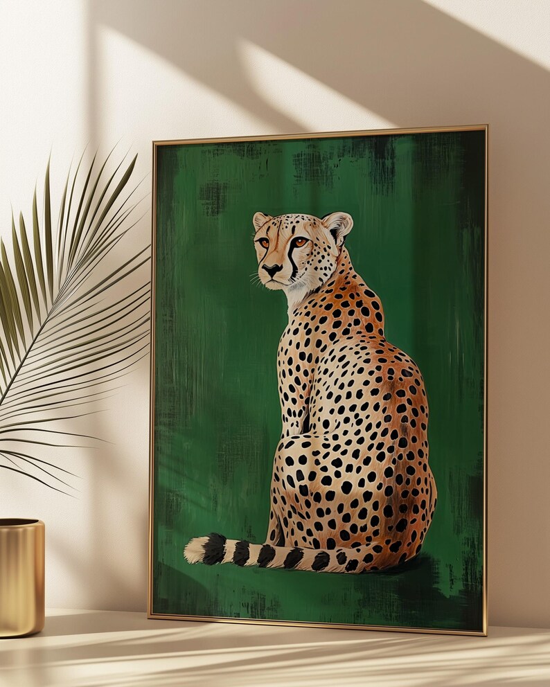 Gepardkonsttryck: Leopardposter, Lägenhetsdekor bild 4