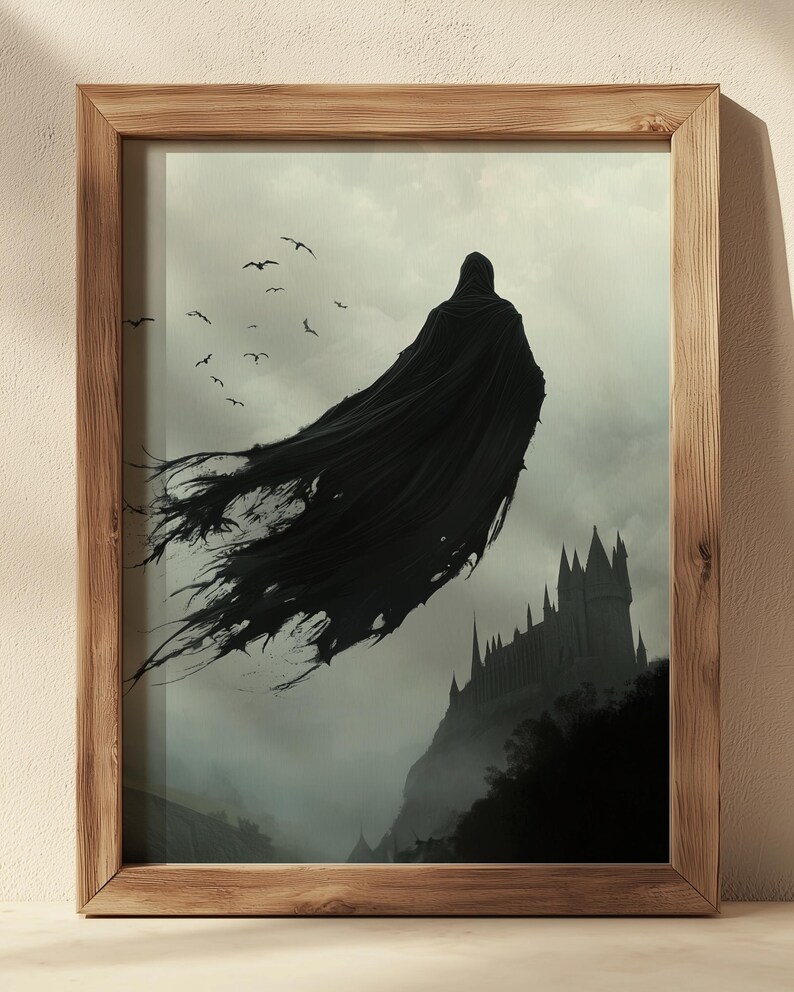 Dementor Halloween-tryck: Vintage häxig väggkonst bild 3