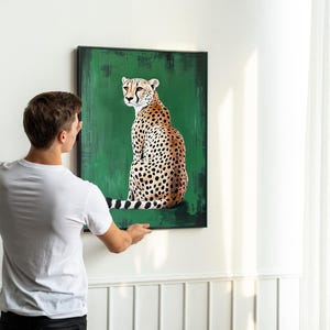 Gepardkonsttryck: Leopardposter, Lägenhetsdekor bild 5