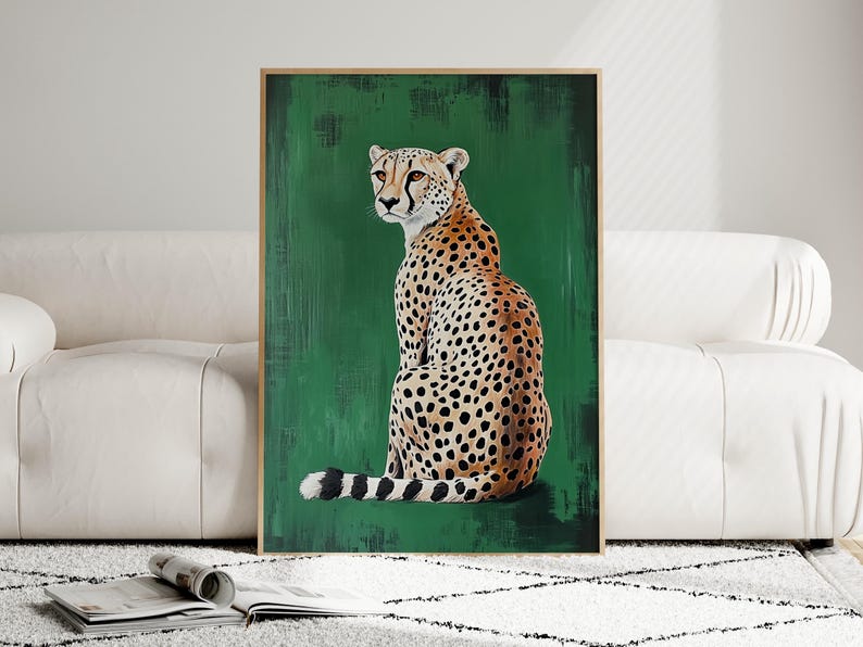 Gepardkonsttryck: Leopardposter, Lägenhetsdekor bild 8