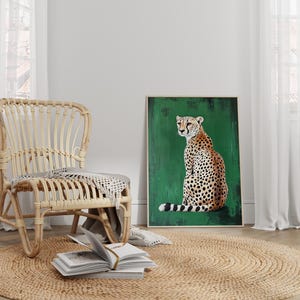 Gepardkonsttryck: Leopardposter, Lägenhetsdekor bild 6