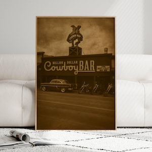 Million Dollar Cowboy Bar Print: Vintage Western Americana Wall Art