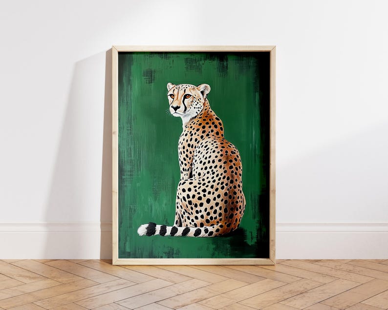 Gepardkonsttryck: Leopardposter, Lägenhetsdekor bild 10
