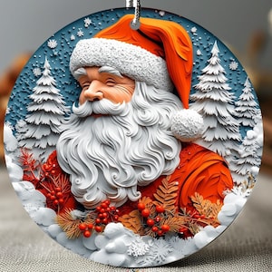 Décoration de père Noël, Décoration de père Noël, Décoration de Noël 3D, Cadeau des fêtes, Décoration flexible personnalisée