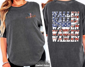 Wallen 4th of July Shirt: Patriotic Bull Skull Tee