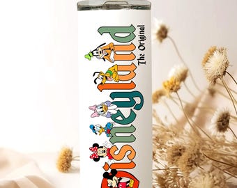 Personalized Disneyland Tumbler: Mickey and Friends Stainless Steel Travel Mug