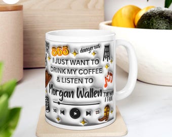 Morgan Wallen Coffee Mug: Country Music Fan Gift, 11oz/15oz