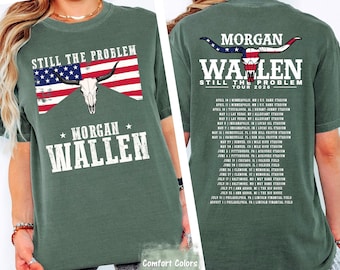 Morgan Wallen Tour Shirt 2026 Still The Problem Bull Skull Tee Country Concert Comfort Colors