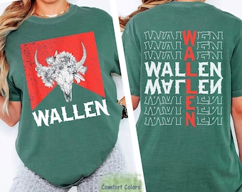 WALLEN Bull Skull Graphic Tee: Country Concert Shirt