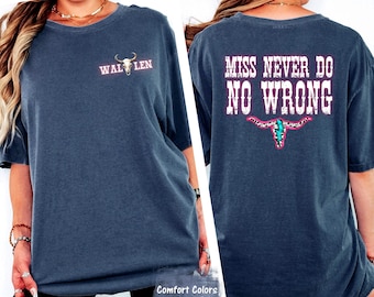 Morgan Wallen Lyrics Tee: Western Cowgirl Graphic Shirt