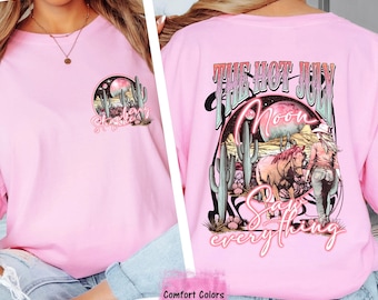 Strawberry Moon Cowgirl Shirt: Western Rodeo Tee, Country Girl Style