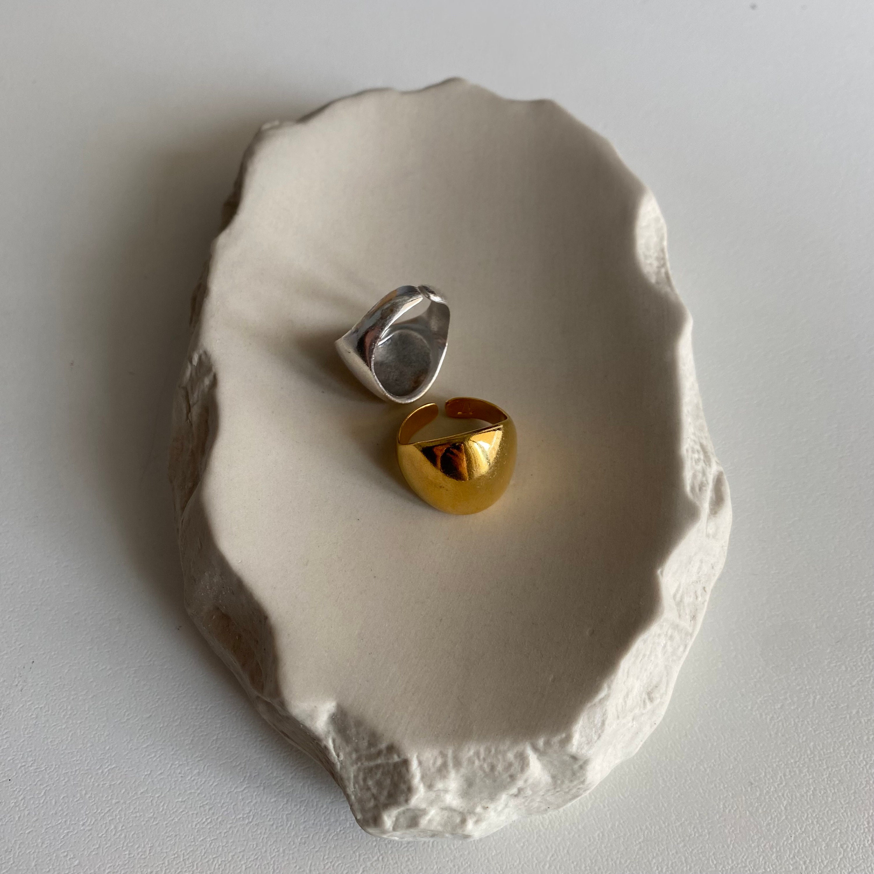 Dome Ring, Silver Dome Ring, Chunky Silver Ring, Statement Dome Ring ...