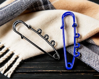 Enamel Safety Pin Brooch, Decorative Waist Adjuster, Garment Fix