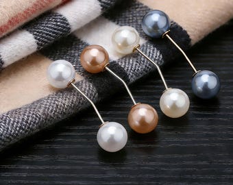 Pearl Stick Pin Brooch, Anti-Gap Clothing Fixer, Waist Adjuster
