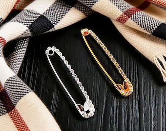 Rhinestone Waist Cincher Pin, Anti-Gap Brooch, No Sew