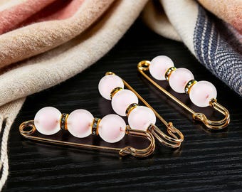 Pearl Brooch Pin, Adjustable Waist Cincher, Clothing Accessory