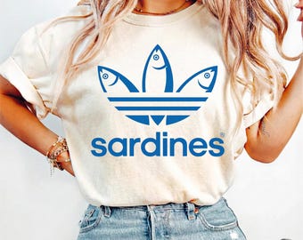 Sardines PNG, Tinned Fish Club Shirt Design, Coastal Foodie Digital Download