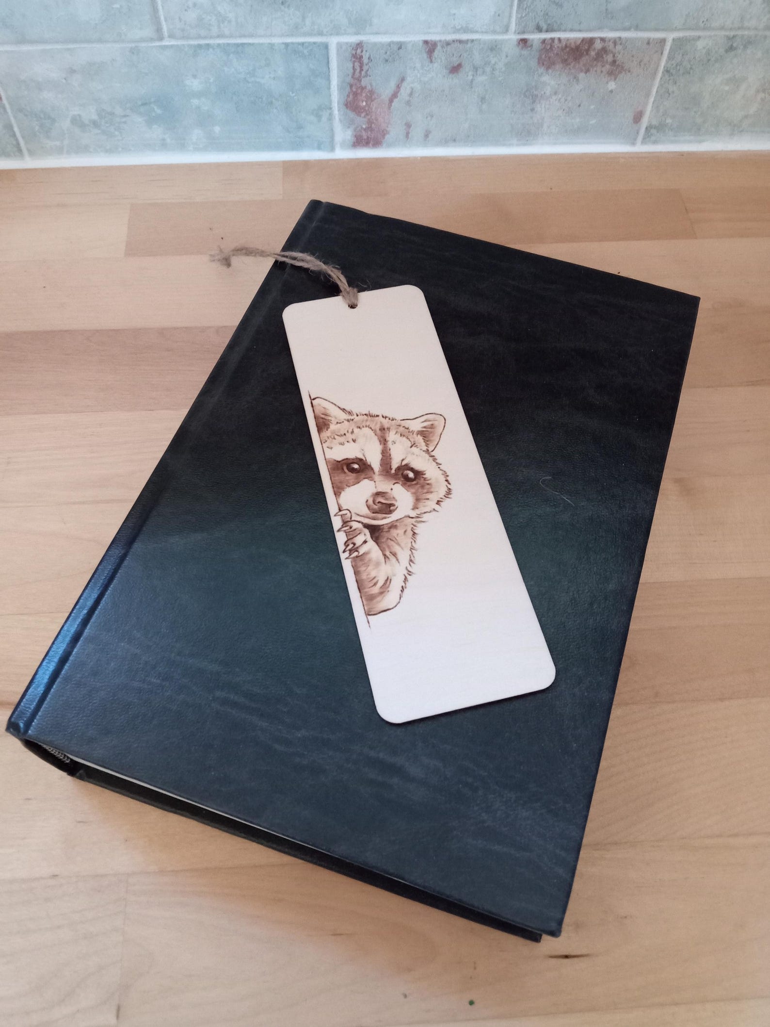 Wood Burned Raccoon Bookmark - Etsy
