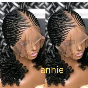 Ready to Ship Bantu Cornrow Braids. Wig for Black Women  display picture 3