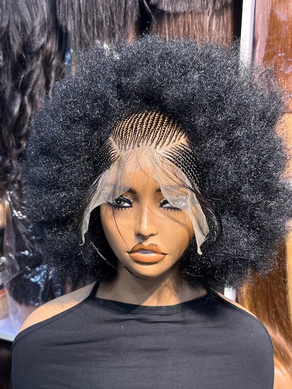 Braided updo Afro braids full lace wig S59fbf7a1a1a34b35b30d0e7307b9f  main image 3