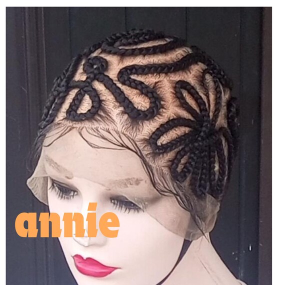 Full lace Bantu cornrow ready to ship Buy Ready to Ship Bantu Cornrow Braids. Wig for Black Women  main image 2