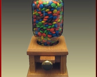 Candy Dispenser with Polished Brass Knob